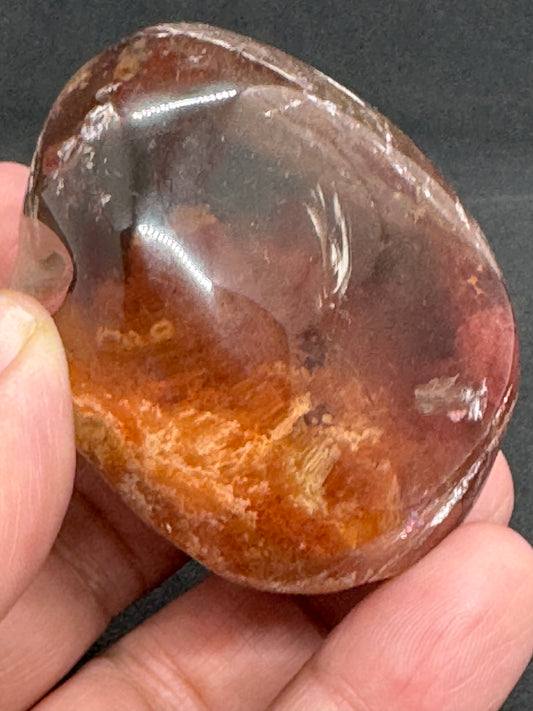 Garden Quartz/ Red Lodolite Crystal Specimen From Brazil