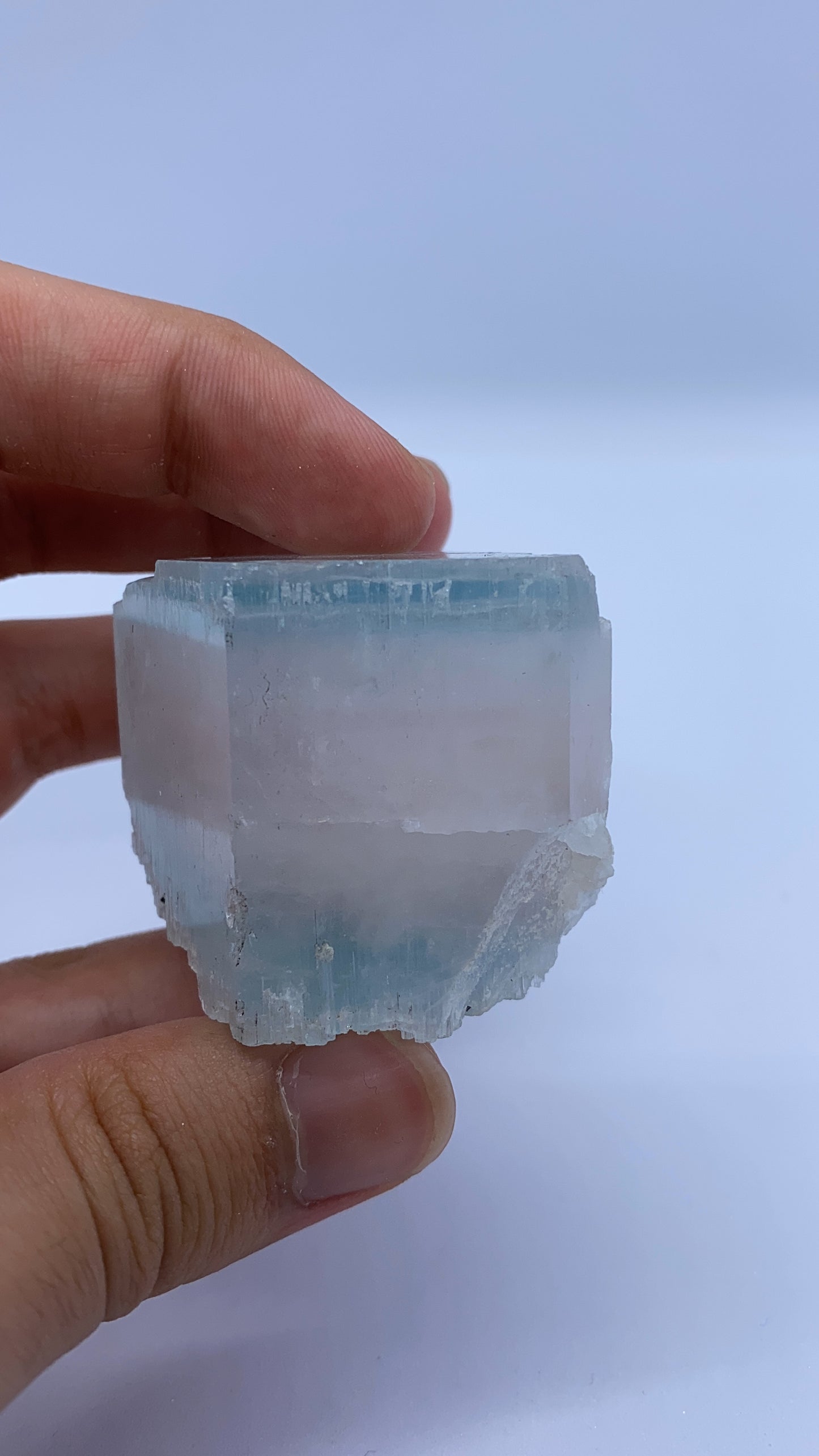 Aquamarine and Morganite Specimen with Black Tourmaline and Albite From Pakistan