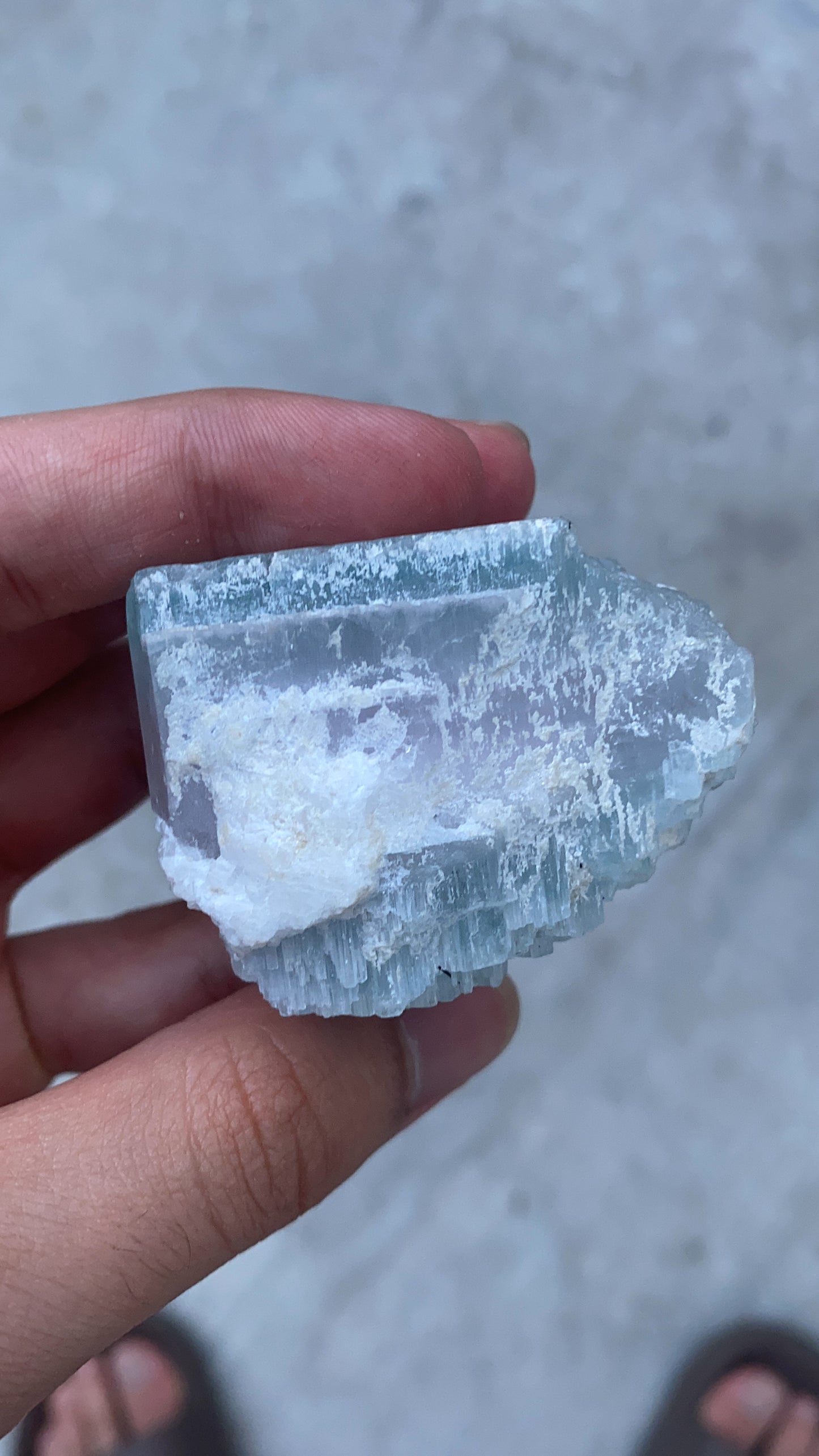 Aquamarine and Morganite Specimen with Black Tourmaline and Albite From Pakistan