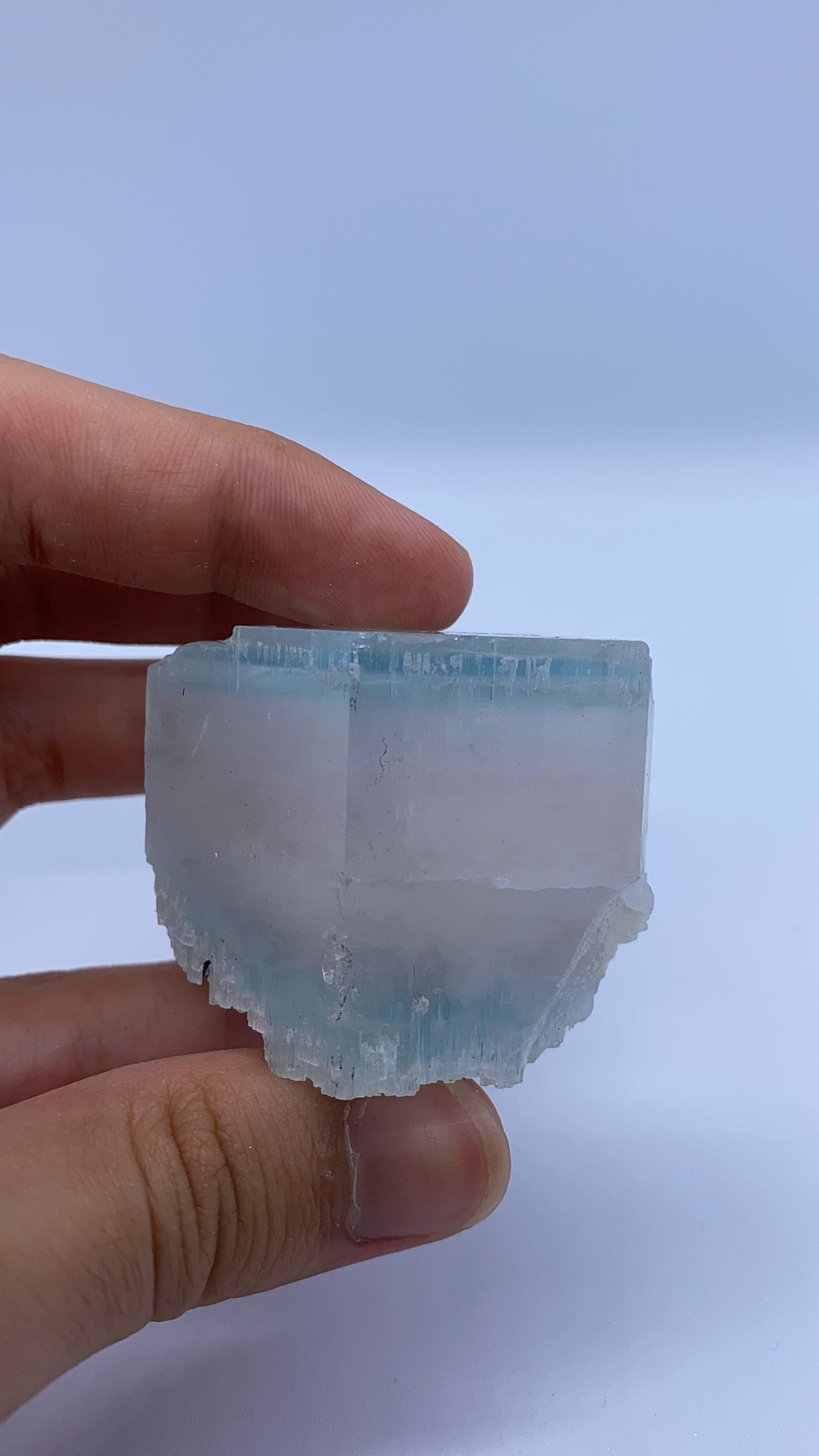 Aquamarine and Morganite Specimen with Black Tourmaline and Albite From Pakistan