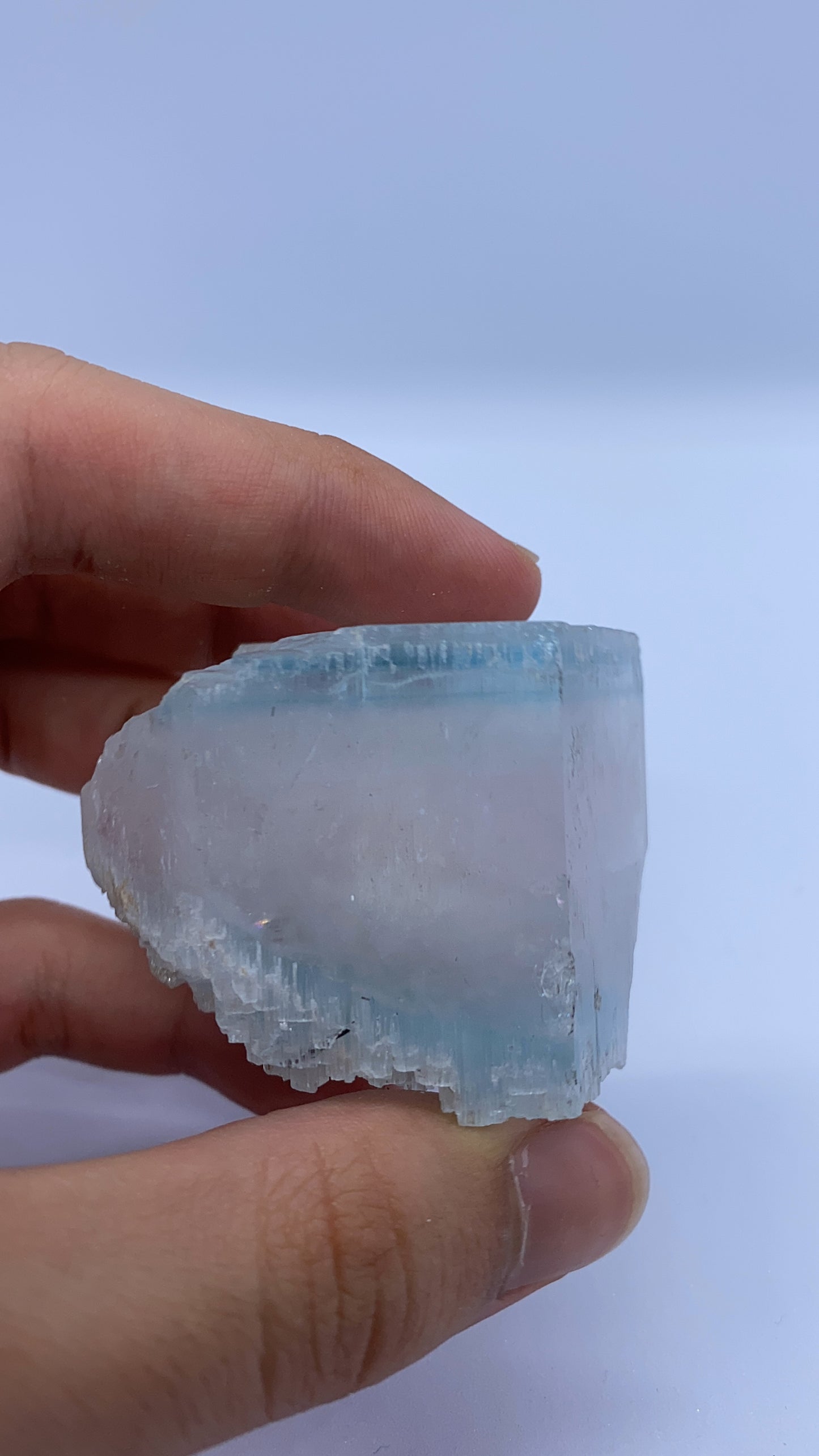 Aquamarine and Morganite Specimen with Black Tourmaline and Albite From Pakistan