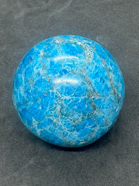 Blue Apatite Ball/Sphere Crystal AAA Grade From Madagascar