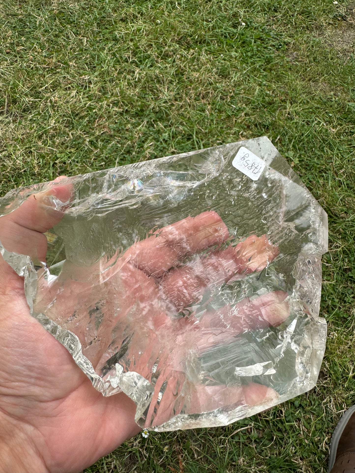 Stunning White Topaz Slice With Full Clarity