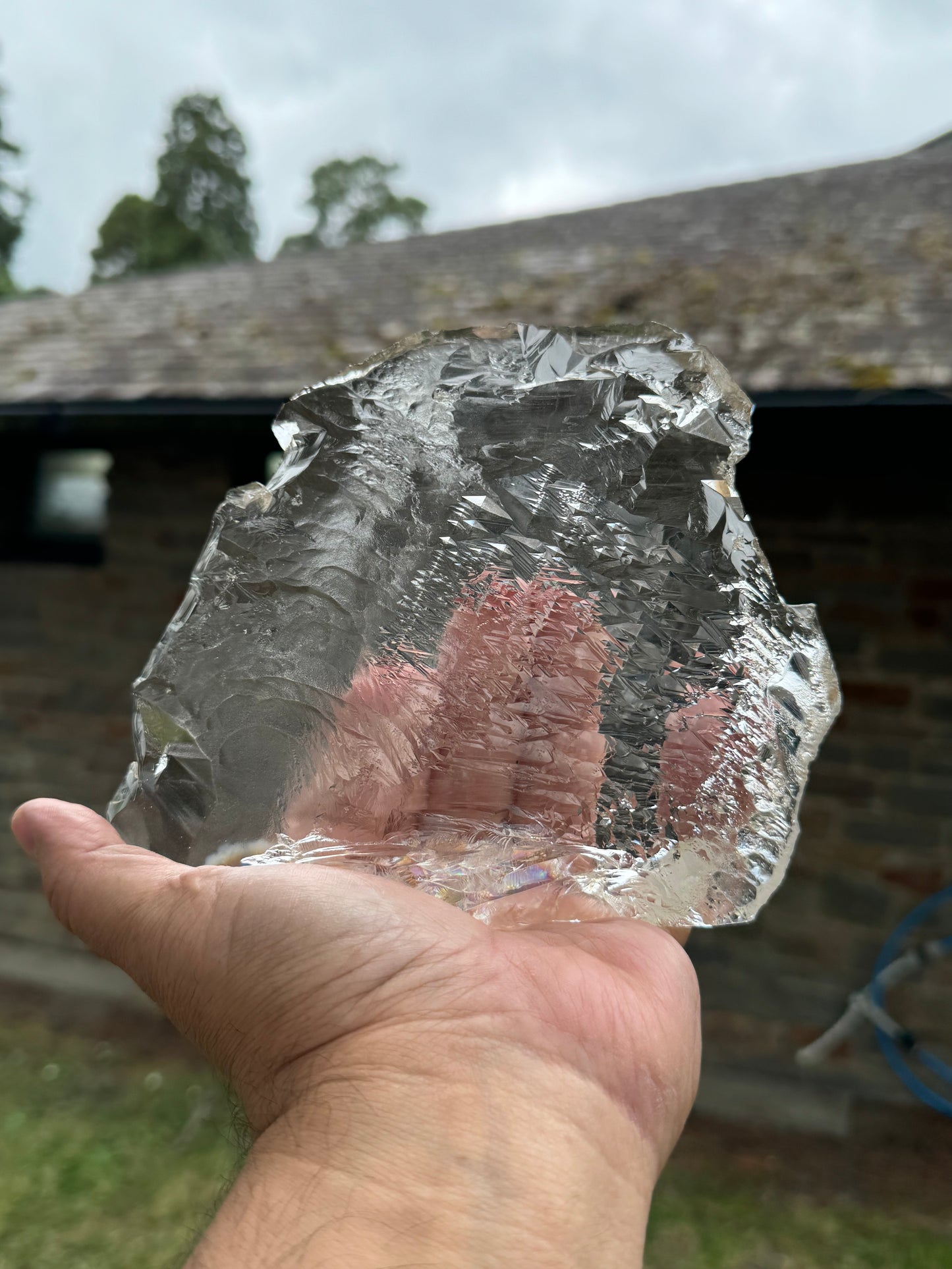 Stunning White Topaz Slice With Full Clarity